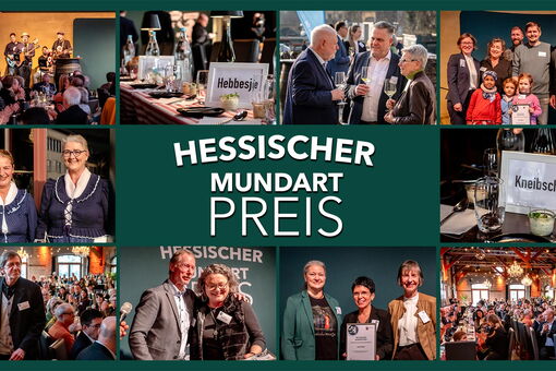 Collage von Bildern der Mundartpreisverleihung 2024