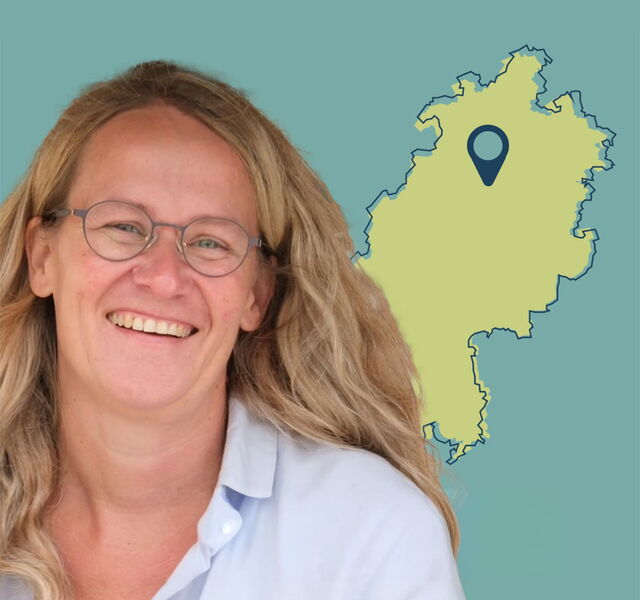 Ein Vorschaubild für ein Video auf dem Instagram Kanal des Netzwerk LandHessinnen, auf dem die Preisträgerin Regina Ziegler-Dörhöfer zu sehen ist.
